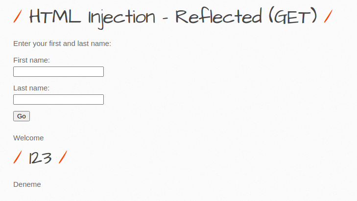 HTML Injection